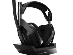 Casti Gaming Logitech ASTRO A50 Wireless, Microfon + Statie incarcare, PlayStation